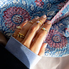All the Luck in the World Oasis Goldplated Ring Round Basic Medium All the Luck in the World Oasis Goldplated Ring Round Basic Medium