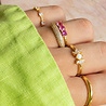 All the Luck in the World Oasis Goldplated Ring Zirconia Opal Bow All the Luck in the World Oasis Goldplated Ring Zirconia Opal Bow