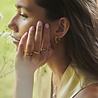 All the Luck in the World Oasis Goldplated Ring Zirconia Rectangle Green Clear All the Luck in the World Oasis Goldplated Ring Zirconia Rectangle Green Clear