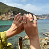 All the Luck in the World Oasis Goldplated Ring Round Basic Extra Small All the Luck in the World Oasis Goldplated Ring Round Basic Extra Small