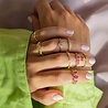 All the Luck in the World Oasis Goldplated Ring Minimalistic Ellips Clear All the Luck in the World Oasis Goldplated Ring Minimalistic Ellips Clear