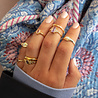 All the Luck in the World Oasis Goldplated Ring Zirconia Minimalistic Oval Pink All the Luck in the World Oasis Goldplated Ring Zirconia Minimalistic Oval Pink