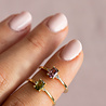 All the Luck in the World Oasis Goldplated Ring Simple Oval Purple All the Luck in the World Oasis Goldplated Ring Simple Oval Purple
