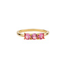All the Luck in the World Oasis Goldplated Ring Zirconia Dots Pink All the Luck in the World Oasis Goldplated Ring Zirconia Dots Pink