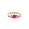 All the Luck in the World Oasis Goldplated Ring Zirconia Cristal Ombre Pink All the Luck in the World Oasis Goldplated Ring Zirconia Cristal Ombre Pink
