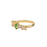 All the Luck in the World Oasis Goldplated Ring Zirconia Diamond Apple Green All the Luck in the World Oasis Goldplated Ring Zirconia Diamond Apple Green