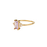 All the Luck in the World Oasis Goldplated Ring Zirconia Rectangle Purple All the Luck in the World Oasis Goldplated Ring Zirconia Rectangle Purple