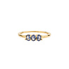 All the Luck in the World Oasis Goldplated Ring Zirconia Ovals Bar Blue All the Luck in the World Oasis Goldplated Ring Zirconia Ovals Bar Blue