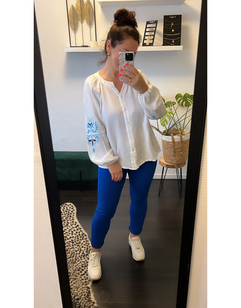 DANA FLOREA Blouse Sanne White