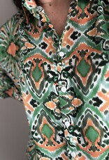 DANA FLOREA Blouse Carla Green/Orange