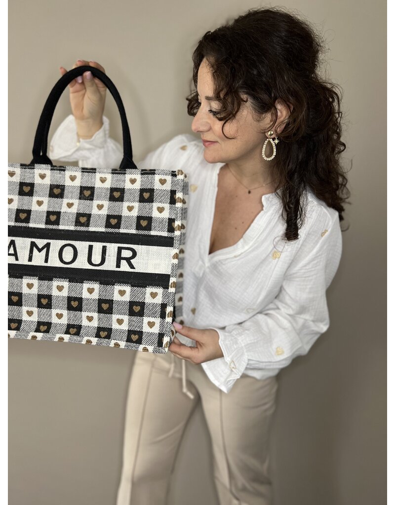 Shopper Tas Amour Beige