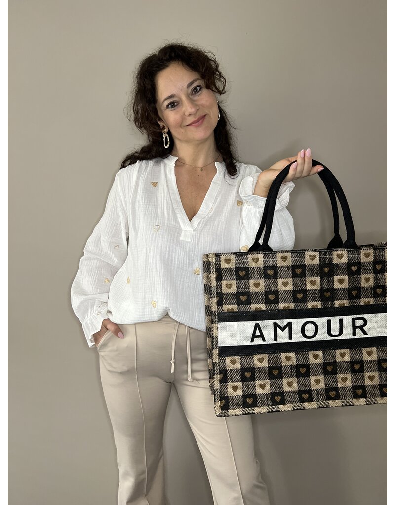 Shopper Tas Amour Taupe