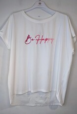 DANA FLOREA T-shirt Be Happy White