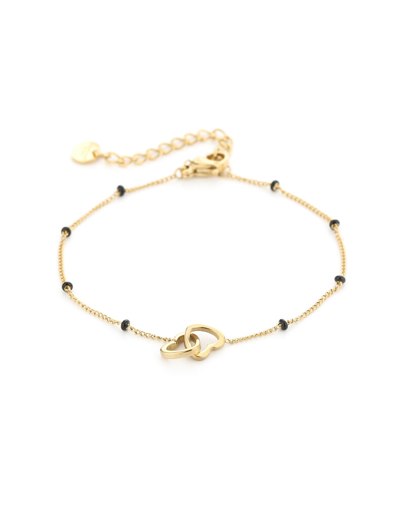 DANA FLOREA Armband Hartjes Goud