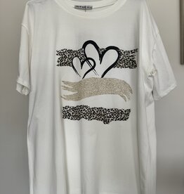 DANA FLOREA T-shirt Roos Off White