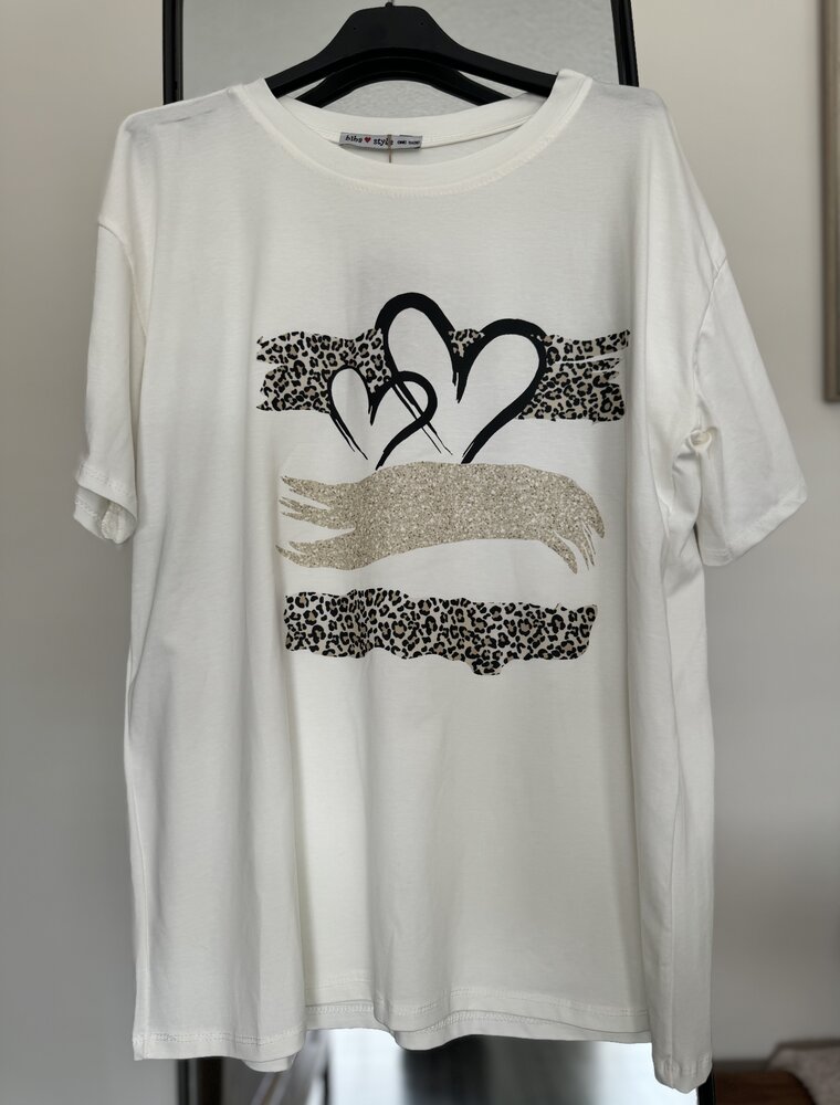 DANA FLOREA T-shirt Roos Off White