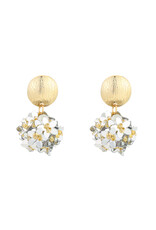 DANA FLOREA Handmade kralen statement druppel oorbellen