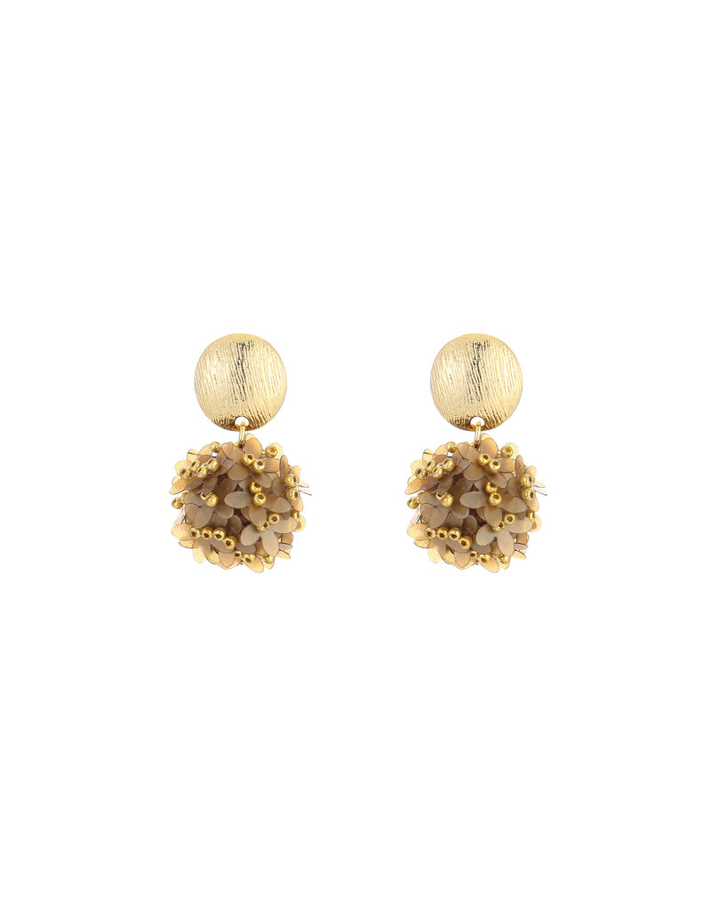 DANA FLOREA Handmade kralen statement druppel oorbellen