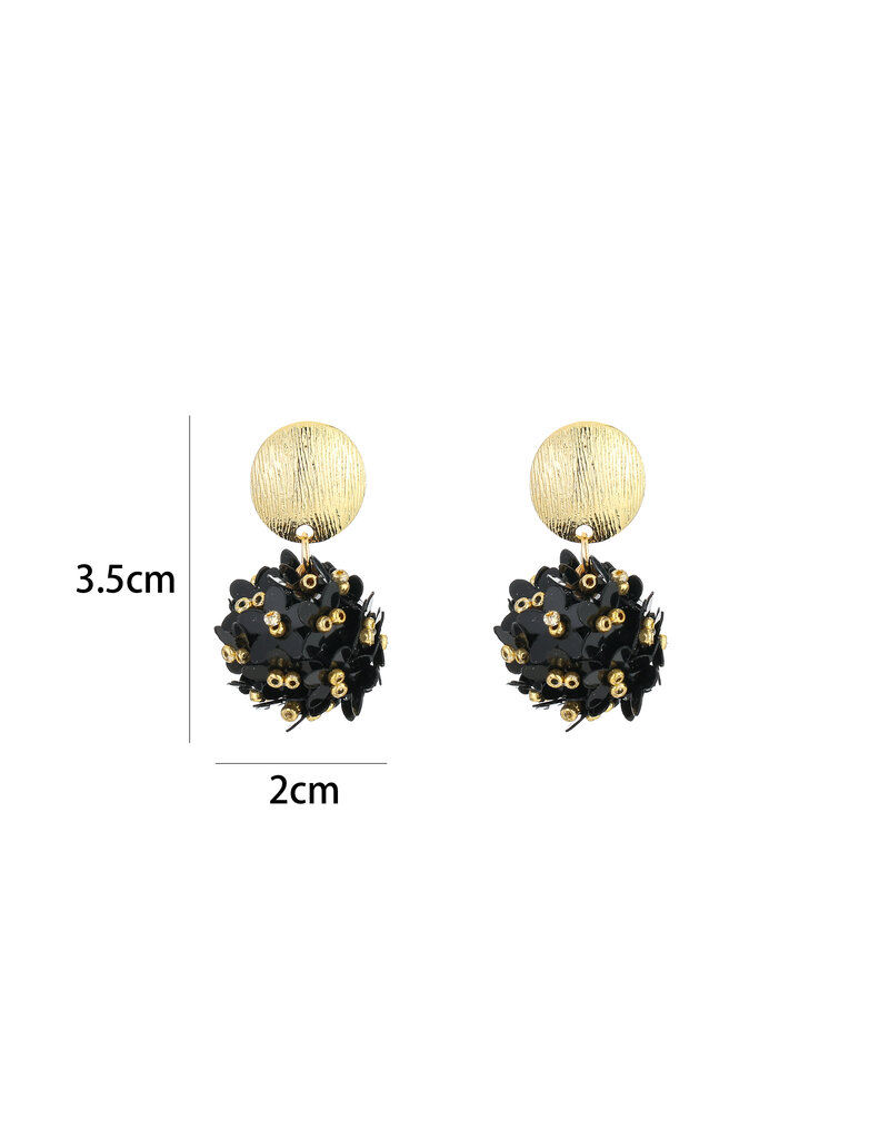 DANA FLOREA Handmade kralen statement druppel oorbellen