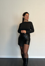 DANA FLOREA Top met zilverkleurige Studs