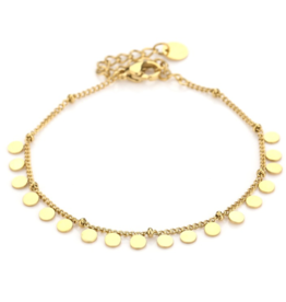 DANA FLOREA Bolletjes armband met muntjes