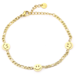 DANA FLOREA Schakel Armband Smiley