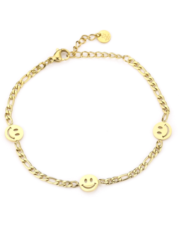DANA FLOREA Schakel Armband Smiley