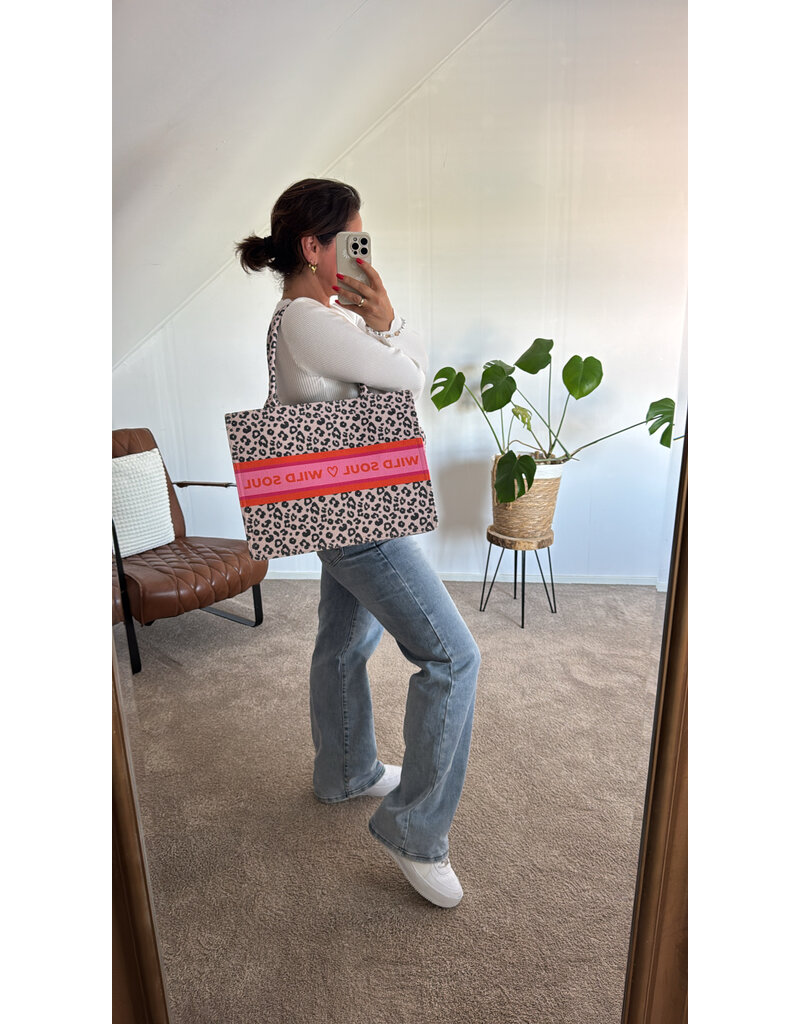 DANA FLOREA Shopper Luipaard