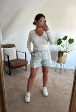 DANA FLOREA Short Jacquard Blue