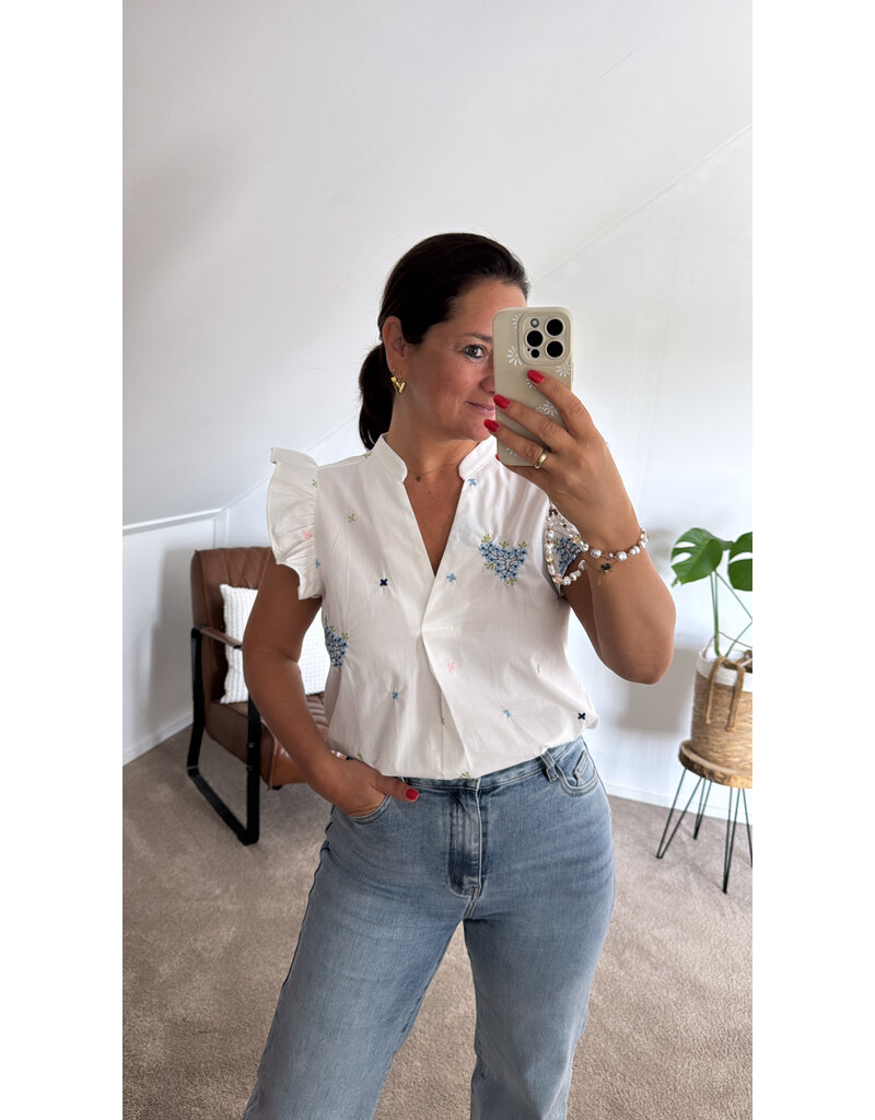 DANA FLOREA Top Elise White