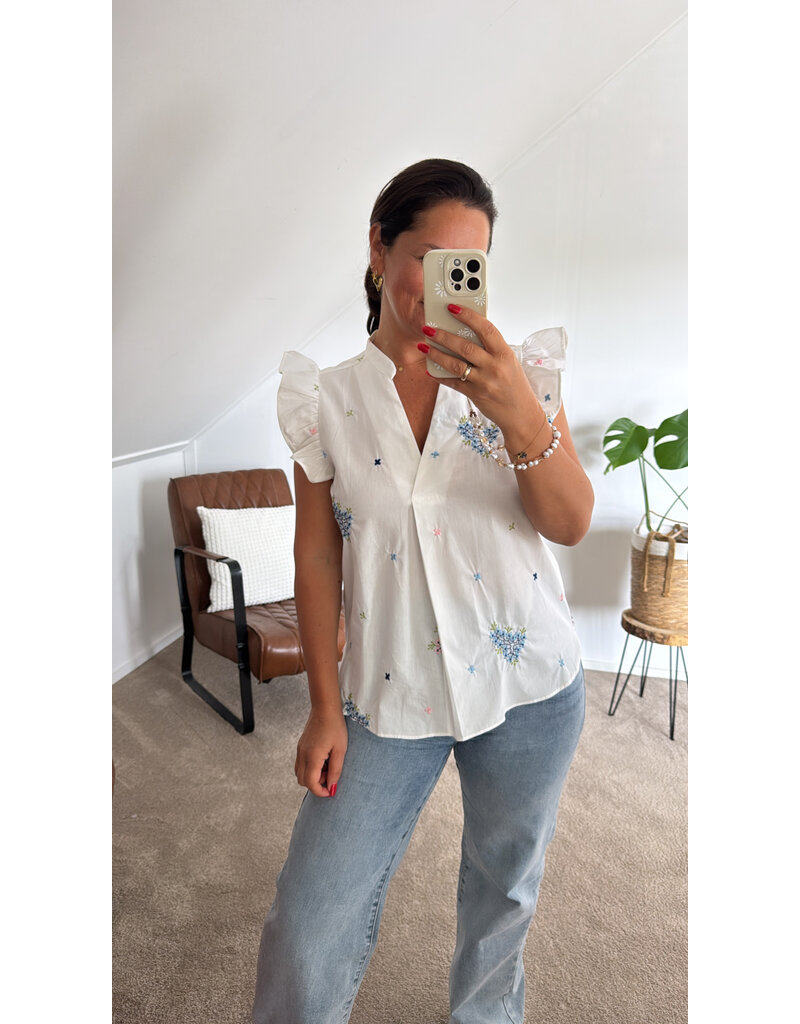 DANA FLOREA Top Elise White