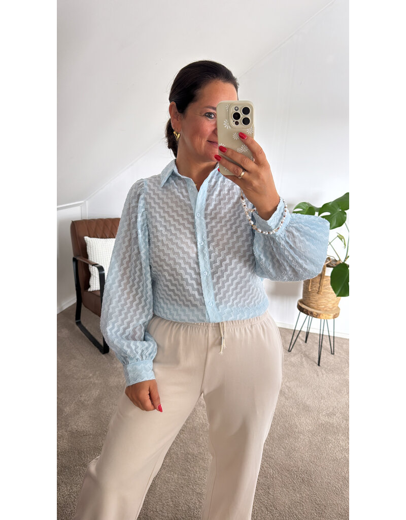 DANA FLOREA Blouse Feline Blue