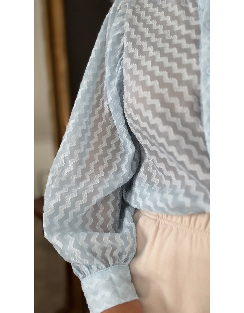 DANA FLOREA Blouse Feline Blue