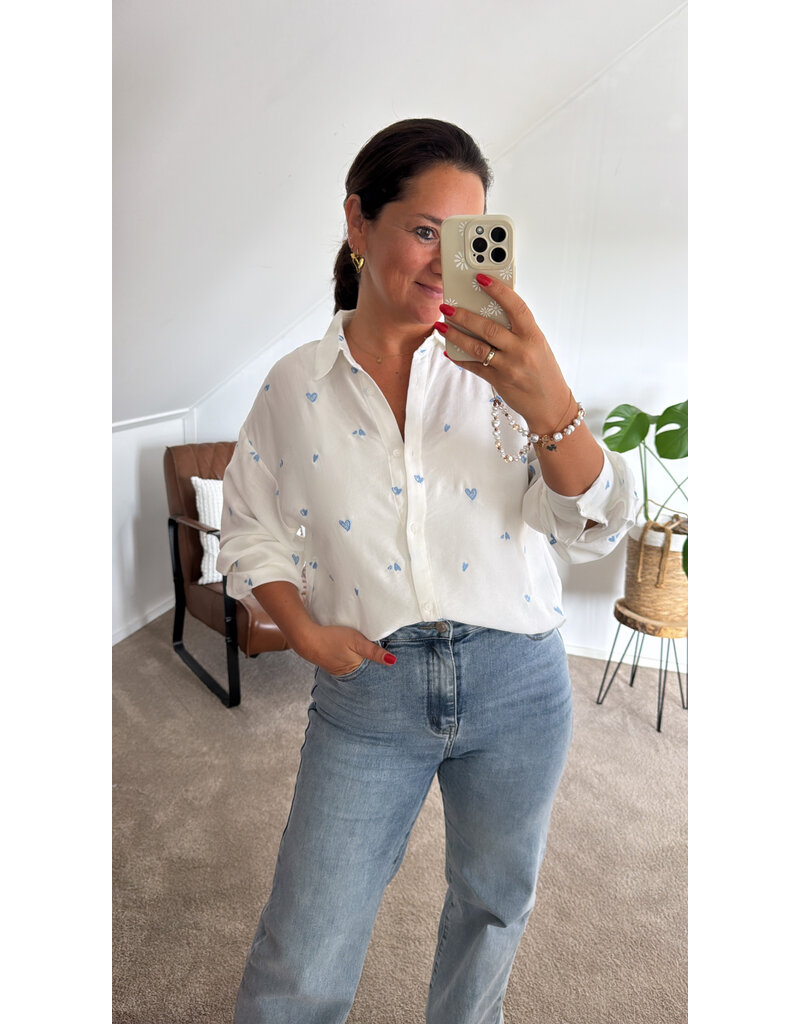 DANA FLOREA Blouse Nina White