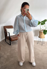 DANA FLOREA Broek Wide Leg Beige
