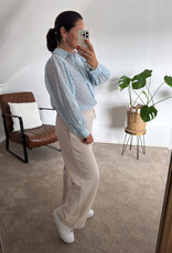 DANA FLOREA Broek Wide Leg Beige
