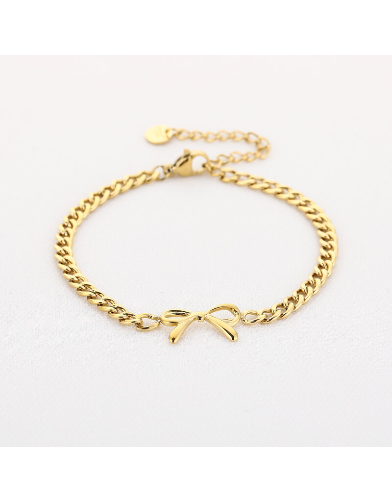 DANA FLOREA Schakel armband met strikje