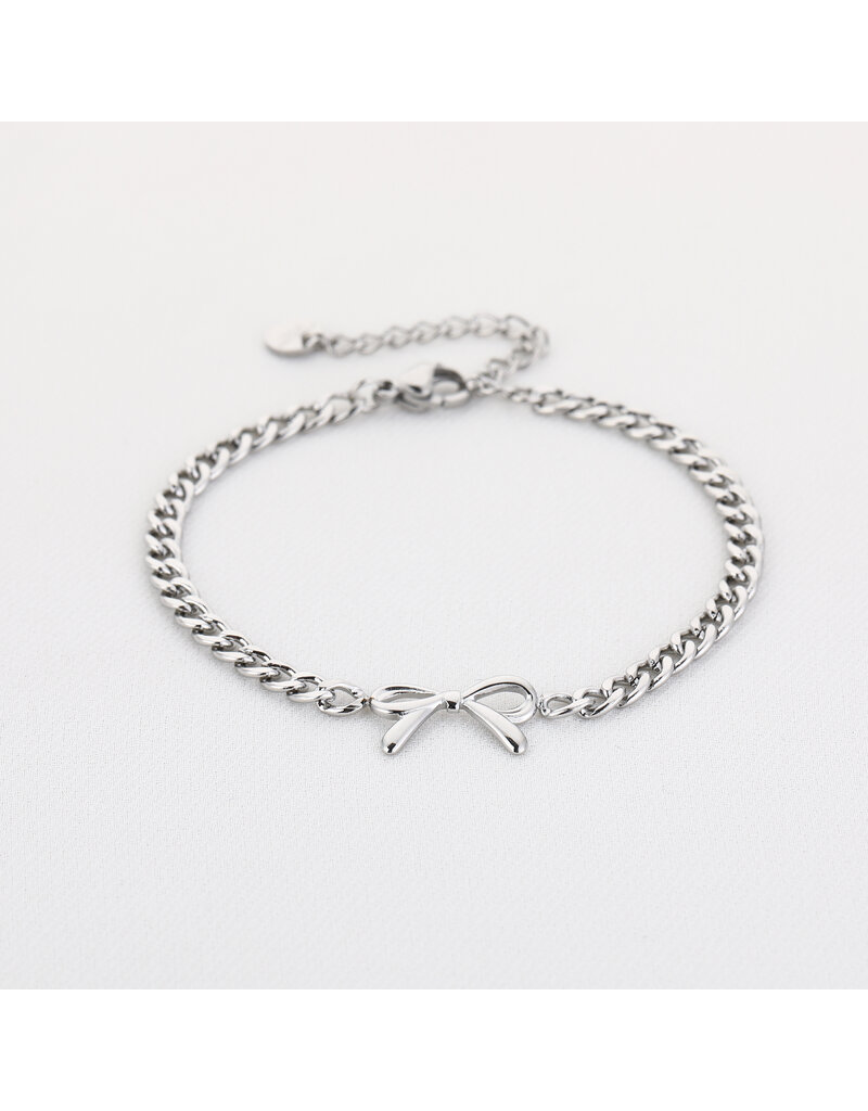 DANA FLOREA Schakel armband met strikje