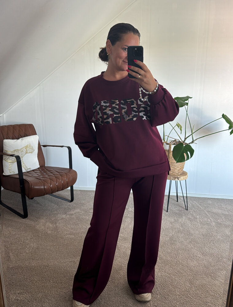 DANA FLOREA Setje Soho Bordeaux