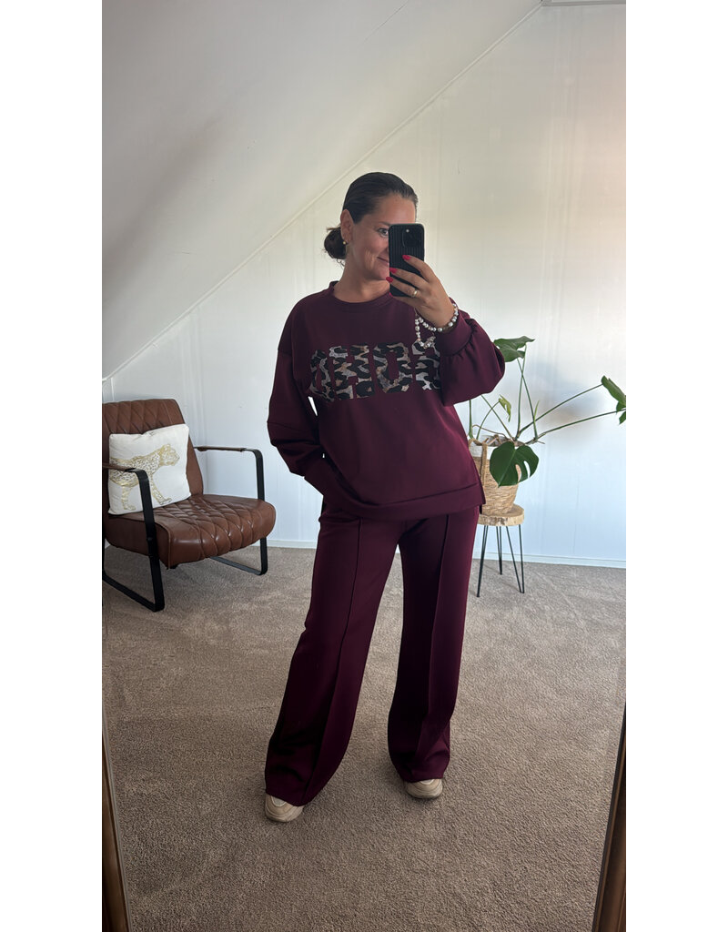 DANA FLOREA Setje Soho Bordeaux