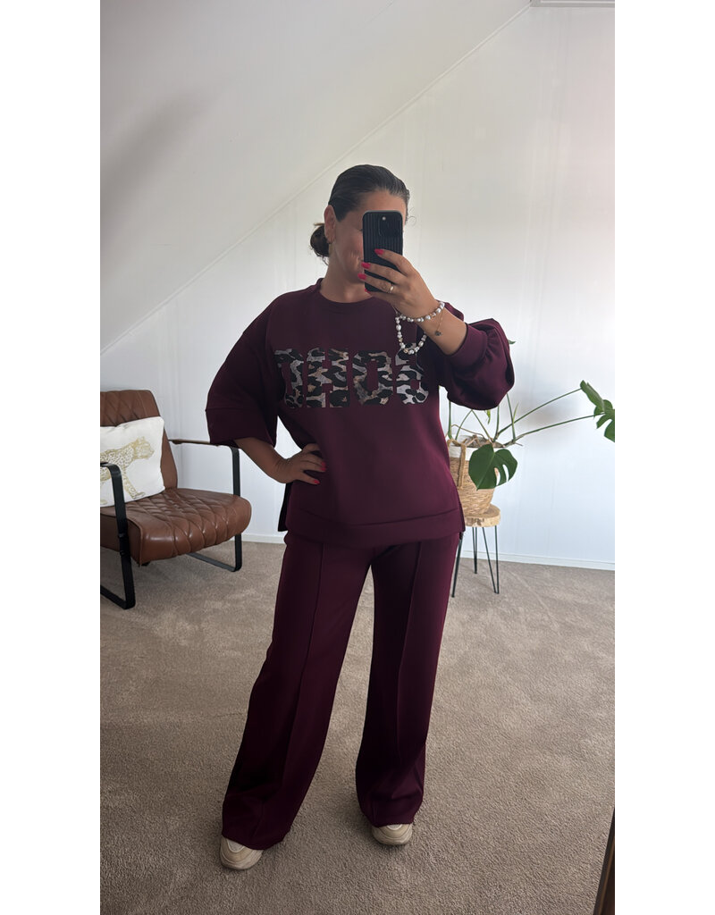 DANA FLOREA Setje Soho Bordeaux