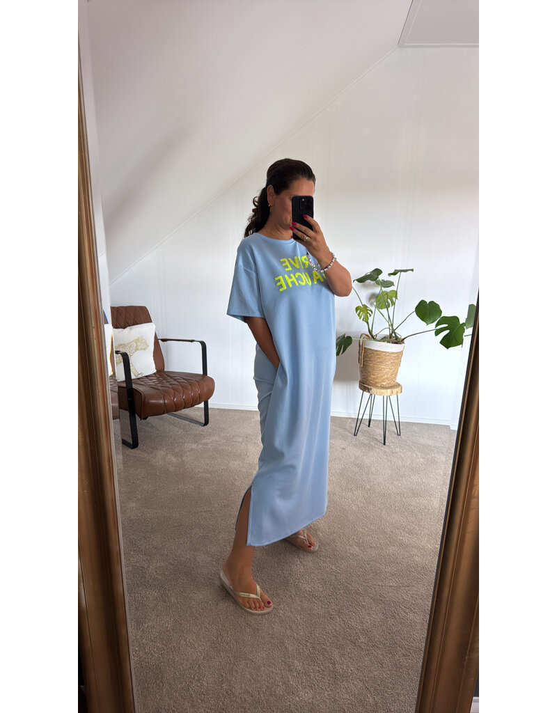 DANA FLOREA Sweatdress Rive Gauche Blauw