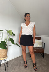 DANA FLOREA Classy High Waist Pantalon Skort Black