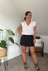 DANA FLOREA Classy High Waist Pantalon Skort Black