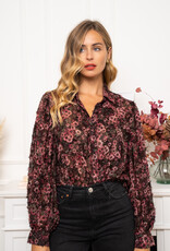 DANA FLOREA Blouse Carmen Bordeaux