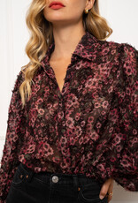 DANA FLOREA Blouse Carmen Bordeaux
