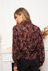 DANA FLOREA Blouse Carmen Bordeaux