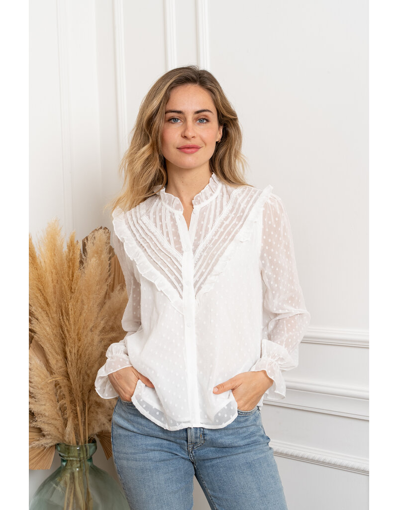 DANA FLOREA Blouse Jamilla White