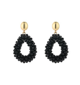 DANA FLOREA Handmade kralen statement druppel oorbellen