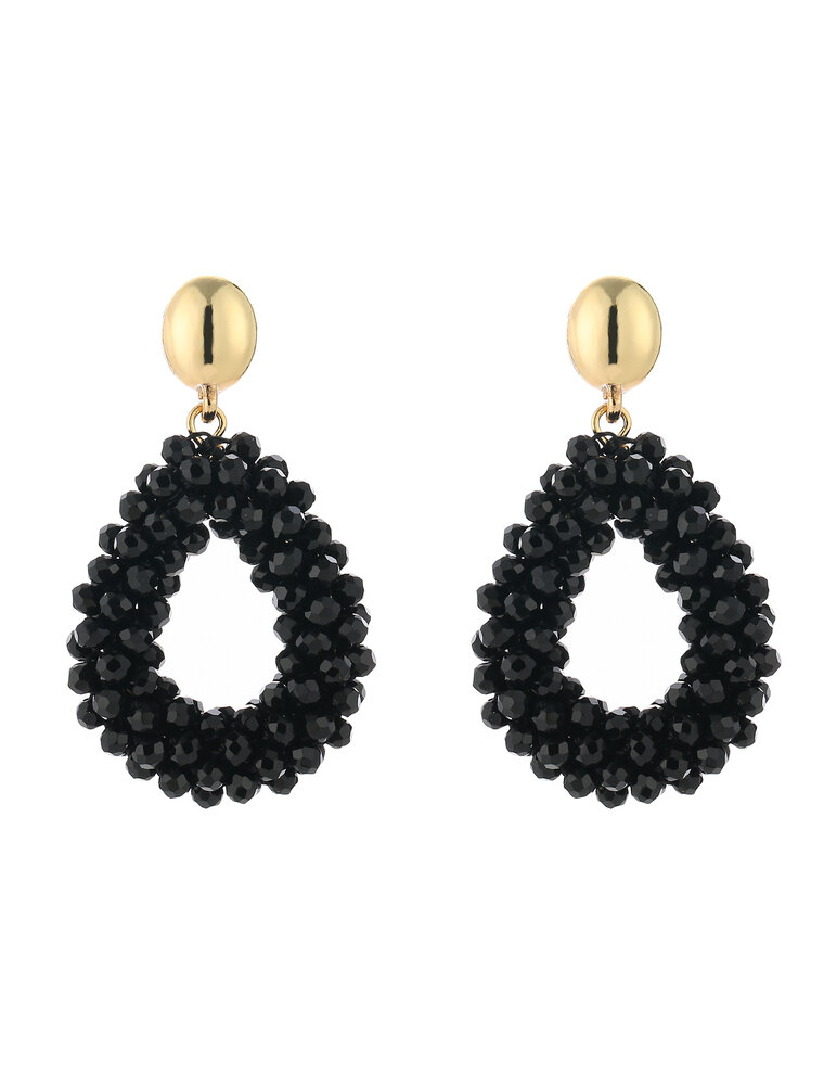 DANA FLOREA Handmade kralen statement druppel oorbellen